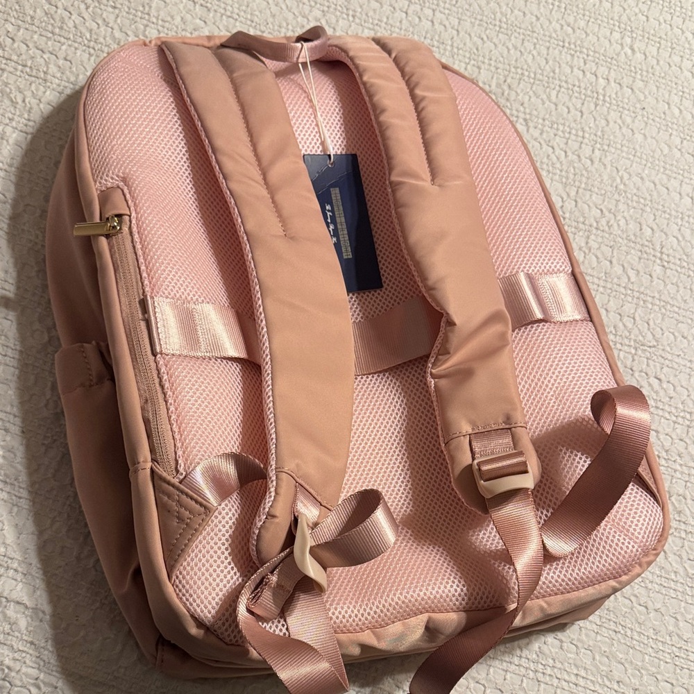 Light Flight Pink Backpack with Gold Accents - Picture 6 of 10